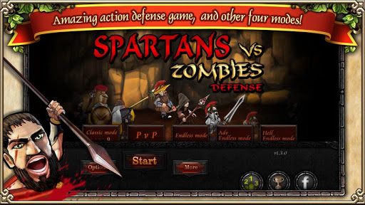Spartans vs Zombies defense