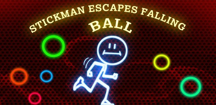 Stickman Escapes Falling Balls