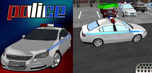 Ultra 3D police Car parking