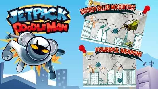 Jetpack Doodle Man
