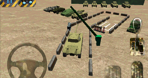 3D Tank driver parking War