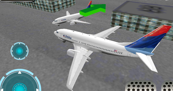 Airport 3D airplane parking