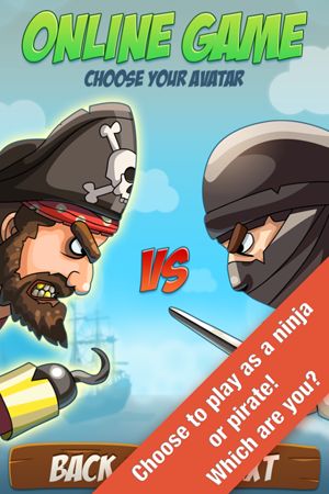 Pirates VS Ninjas: Two player