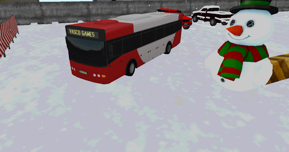 Bus winter parking - 3D game