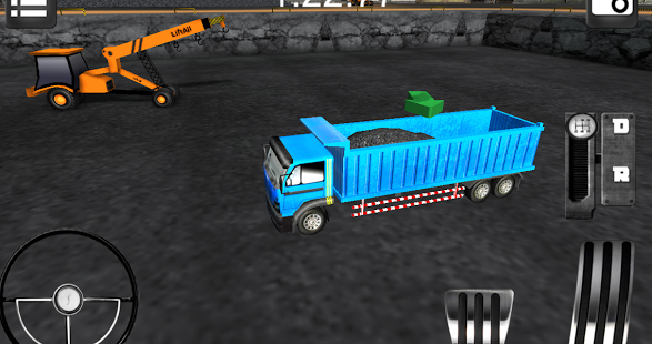 Heavy dump truck 3D parking