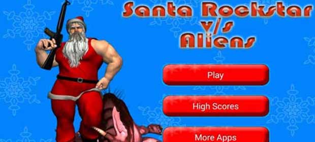 Santa Rockstar vs Aliens