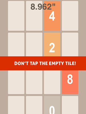 Tap 2048,Don't tap empty tile!