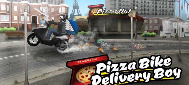 Pizza Bike Delivery Boy