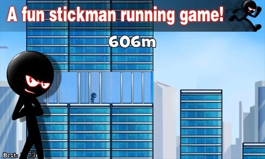 Stickman Roof Running