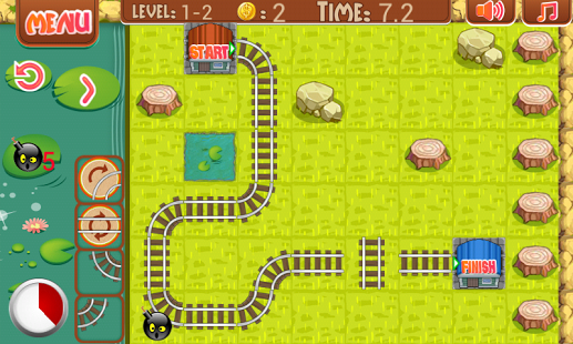 rail maze game