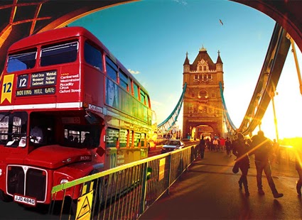 London city bus driving 3D
