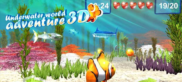 Underwater world. Adventure 3D