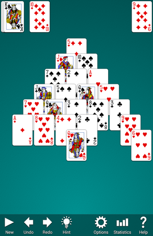 play online pyramid solitaire